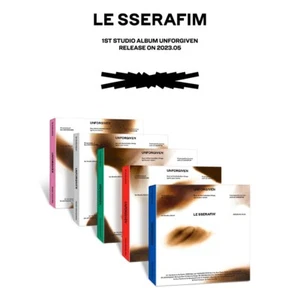 LE SSERAFIM 1st Studio Album [UNFORGIVEN] COMPACT Ver. CD+Book+2p Card+F.Poster - Imagen 1 de 17