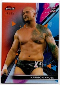 2021 Topps Finest WWE Orange Refractor /25 Karrion Kross