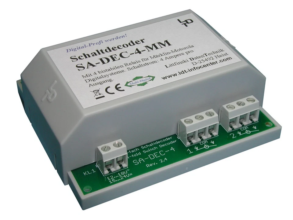 Littfinski 210313 SA-DEC-4-MM-G 4fach Schaltartikeldecoder Motorola Fabrikneu - Bild 1 von 1