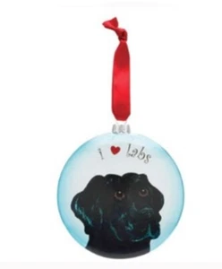Black Labrador Retriever Ornament Rescue Me Now Pavilion Gift  5-Inches - Picture 1 of 1