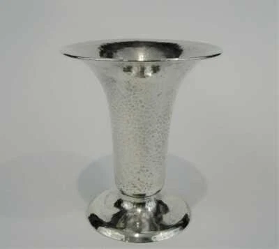 Jarrón vintage Gorham Sterling con diseño martillado Foto 1 de 4