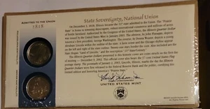 Illinois P&D State Quarter 2003 cubiertas de primer día - EE. UU. como nuevo  - Imagen 1 de 1