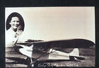 REAL PHOTO ORD NEBRASKA EVELYN SHARP WOMAN AVIATOR AVIATION POSTCARD COPY