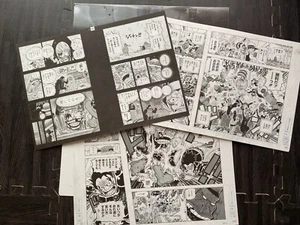 ONE PIECE Animazione Riproduzione Arte 3 Fogli Salto Festa 2016 GIAPPONESE Limitata - Foto 1 di 15