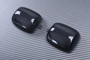 Pair of Black Smoke Rear Turn Signals Lenses R&L HONDA CBR 900 RR 919 1998-1999 - Picture 1 of 4