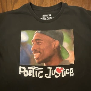 2-Pac Poetic Justice Tupac Shakur Movie T-Shirt Men's Size XL - Picture 1 of 4