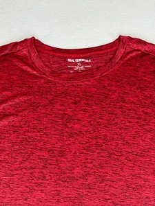 Real Essentials Men's Active T-Shirt Burgundy Heather Short Sleeve Size XL - Picture 1 of 6