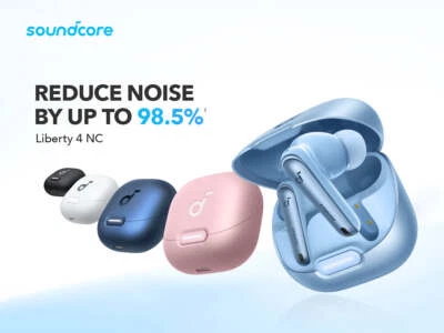 Soundcore Liberty 4 NC Wireless Noise Cancelling Earbuds 98.5% Noise Reduction - Image 1 of 4