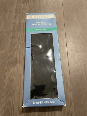 Vintage Black Isotoner Gloves Warm Fleece Lined Isotoner Gloves - New in Box - Image 1 of 4