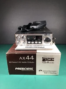President AX 44 | 40-Channel Mobile CB Radio, Box, Microphone, Manual | UNTESTED - Picture 1 of 15