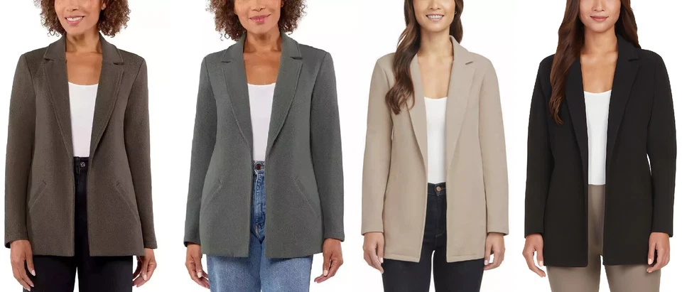 NWT Matty M Women's Knit Boyfriend Blazer Multicolor Size S-2XL $70 11HL295 - Image 1 of 1