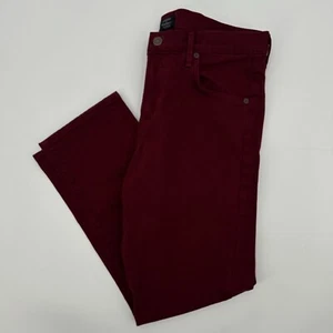 Citizens of Humanity Crop Jeans Women 30 Red Denim Elsa Slim Fit Mid Rise Preppy - Picture 1 of 13