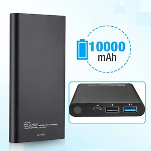 10000mAh Portable Slim Power Bank Fast Charging External Battery Backup Charger - Picture 1 of 15