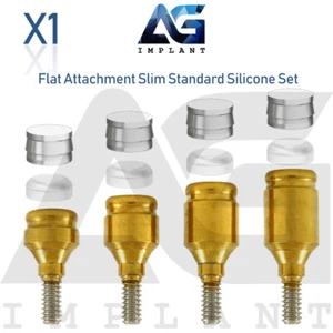 Piattaforma sottile dritta attacco piatto set standard titanio int esagonale 2.0 - Foto 1 di 5