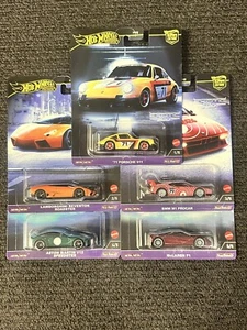 Hot Wheels 2024 Premium Car Culture Series EXOTIC ENVY - Complete Set 5 Cards - Picture 1 of 6