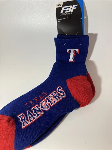 FBF Sportswear Texas Rangers MLB Quarter Socks Blue Size M 5-10 Cover