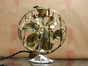 6 Inch Brass Coleman Deflector on G.E. Type "F" Antique Electric Fan.  