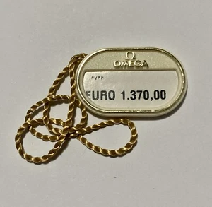 Reloj de Vestir OMEGA Dorado Etiqueta Hangtag 79102301 1530 18k 33mm en Cuero ORIGINAL 6/ - Imagen 1 de 2