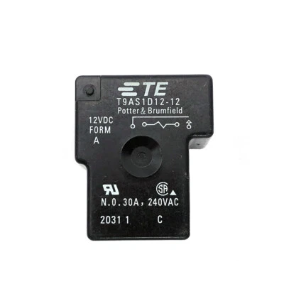 1PC TE T9AS1D12-12 12VDC Potter & Brumfield Power Relay 30A 240VDC 4 Pins New - Image 1 of 3