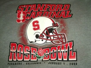 RARA Felpa 3XL Grigio 2000 Rose Bowl Stanford Cardinal 1/1/2000 Calcio Ma - Foto 1 di 5