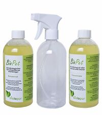 Biolopur BioPet Geruchsentferner 2 x 500 ml Konzentrat & leere Sprühflasche 