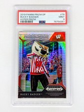 2019 Panini Prizm Draft Picks Hyper Prizm #78 Bucky Badger PSA 9 /75 Wisconsin
