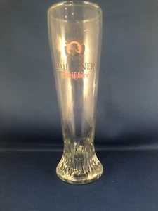 Paulaner Munchen Beer Glass 0.5L Germany Clear Swirl Glass 10" Tall - Picture 1 of 5