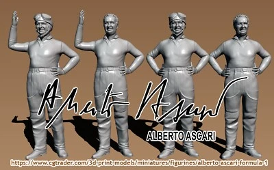 ALBERTO ASCARI Ferrari Lancia Maserati leggenda della Formula 1. Modello in r... - Immagine 1 di 4