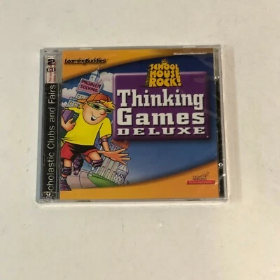 School House Rock! Thinking Games Deluxe for PC  Windows 95 98/Mac Power PC NEW - Image 1 of 2