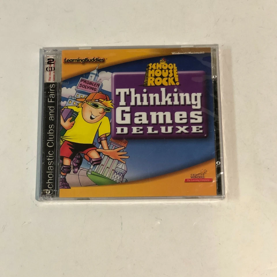 School House Rock! Thinking Games Deluxe for PC  Windows 95 98/Mac Power PC NEW - Image 1 of 2