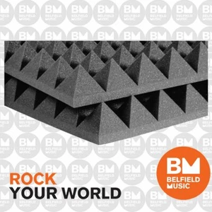Auralex 2'' Studiofoam Pyramid 2' x 4' Panels - Charcoal x 12 - Belfield Music - Picture 1 of 2