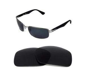 NEW POLARIZED REPLACEMENT BLACK LENS FIT RAY BAN RB3478 63mm SUNGLASSES - Picture 1 of 6
