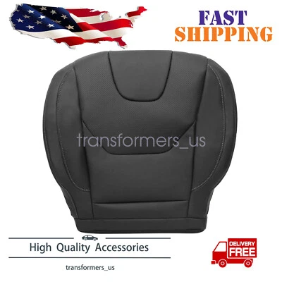 For Ford Fusion Titanium 2013-2017 Leather Seat Cover Driver Side Bottom Black - Image 1 of 4
