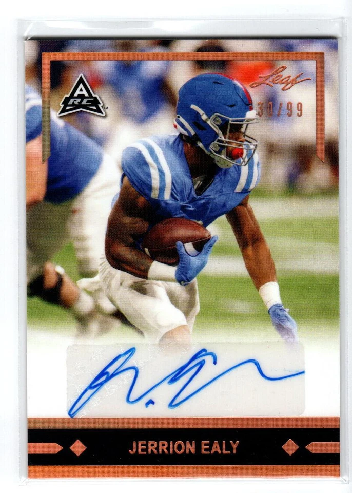 2021 Leaf Memories '91 AUTO Bronze #GLRJE1 Jerrion Ealy /99 - Image 1 of 1