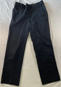 Pantalones de trabajo Dickie's 874 ajuste original para hombre frente plano negros 34x32 - Imagen 1 de 6