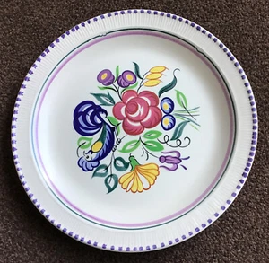 Poole Pottery Traditional Ware LE Floral Pattern 10” Dinner Plate c1960s (A0F) - Picture 1 of 4
