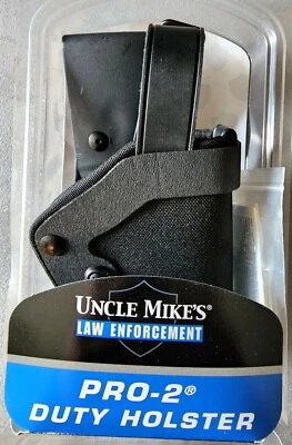 Uncle Mike's PRO-2 Dual Retention Duty Holster 4318-1 Size 18, RH S&W 9, 40, 45 - Image 1 of 4