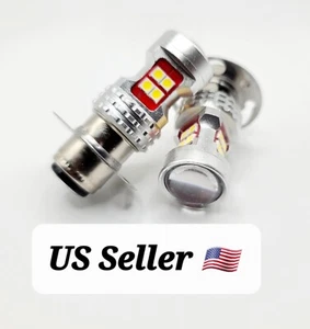2 LED headlight light bulbs for vintage Harley-Davidson 67750-35 bulb 6v 35/35w - Foto 1 di 13