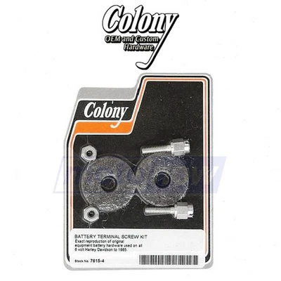 Colony Battery Terminal Kit for 1965 Harley Davidson FLFB Electra Glide - zm Foto 1 de 4