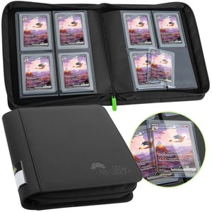 Toploader Mappe, Sammelkarten Mappe Aufbewahrung, 128 4 Pocket Top Loader Pokemon... - Bild 1 von 8