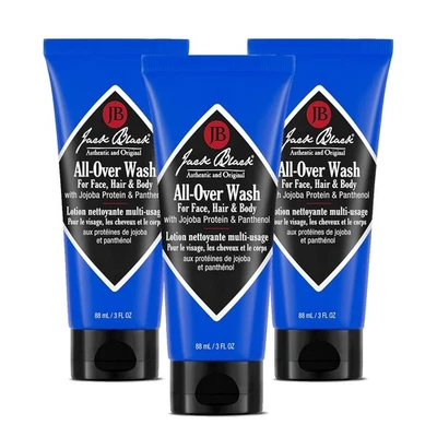 Lavado integral para cabello facial y cuerpo de Jack Black para hombres paquete de 3 oz de lavado corporal Foto 1 de 3