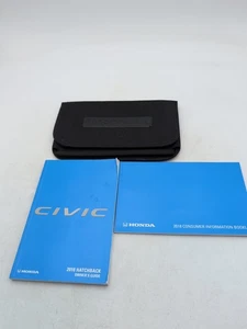 2018 HONDA CIVIC HATCHBACK OWNERS MANUAL SET GUIDE 18 CASE LX EX EX-L SPORT OEM - Picture 1 of 1
