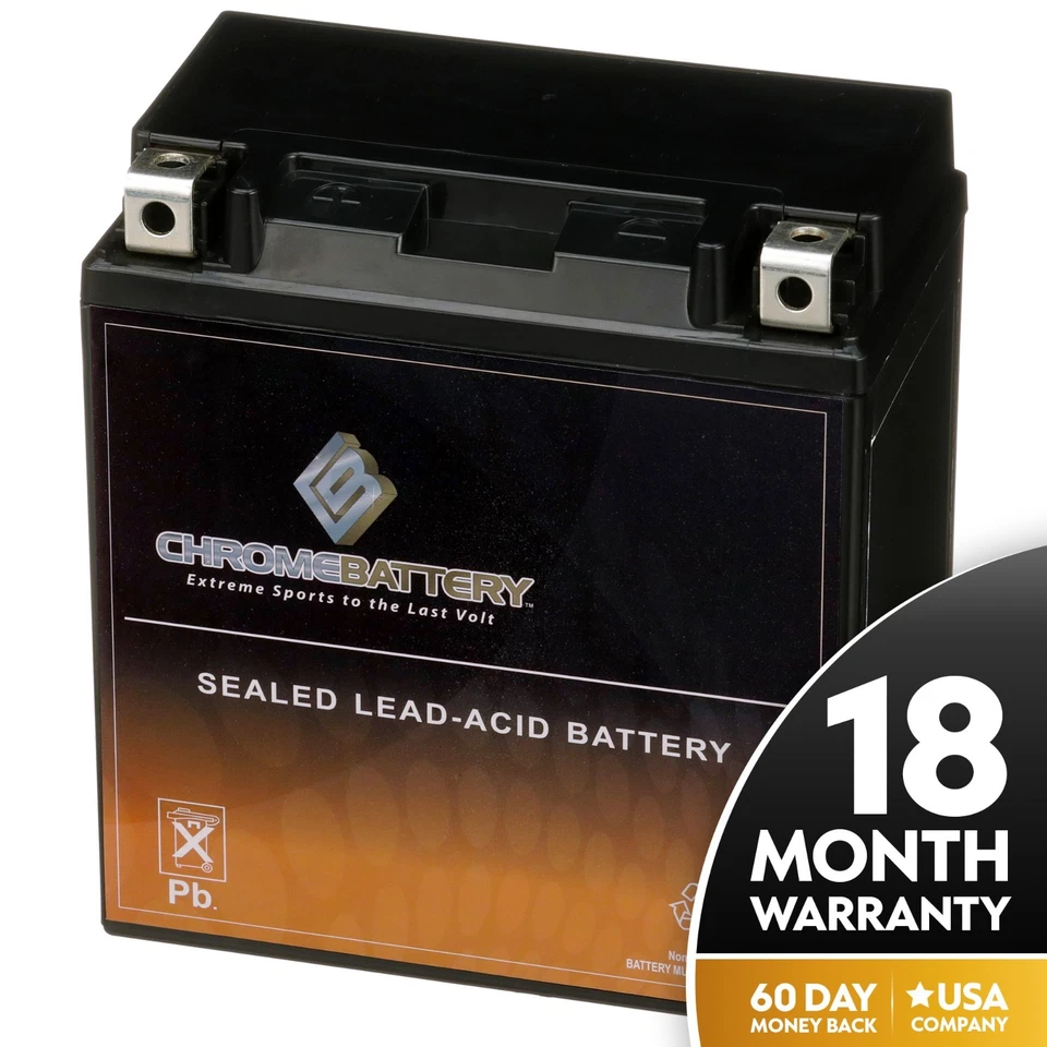 Chrome Battery YTX20CH-BS Battery for Kawasaki Vulcan 1700 Voyager Nomad 2009-19 - Image 1 of 4