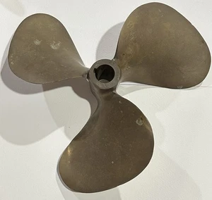 3 Blade Brass Boat Propeller 12rh16 Grand Rapids, MI Tapered 1” - Picture 1 of 15