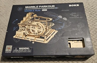 ROKR Mármol Parkour Mecánico Madera 3D Puzzle Kit Foto 1 de 4