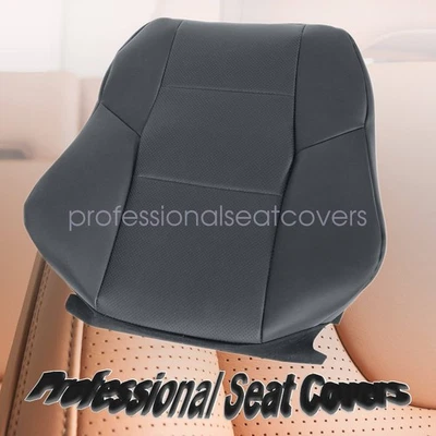 For 2005-2007 Mercedes Benz C230 Perforated Driver Back Leather Seat Cover Black - Image 1 of 4