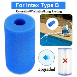 Filter Sponge Blue Cartridge Replcaement Sponge Swimming Pool Washable - Picture 1 of 12