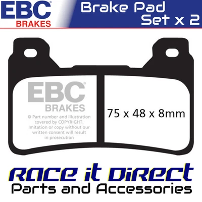 Pastillas de freno delanteras para HONDA CBR 600 RR 2005-2012 PRO HH EBC Foto 1 de 4