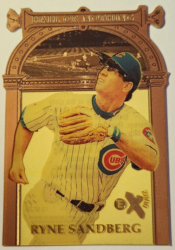 MLB - Ryne Sandberg - Hall or Nothing #5 Copper - 1997 EX 2000 Fleer/Skybox Foto 1 de 4