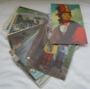25 1905-15 NATIVE AMERICAN PHOTO POSTCARDS CHEROKEE “GREAT SMOKY MTS.” TENN., OK - Imagen 1 de 7
